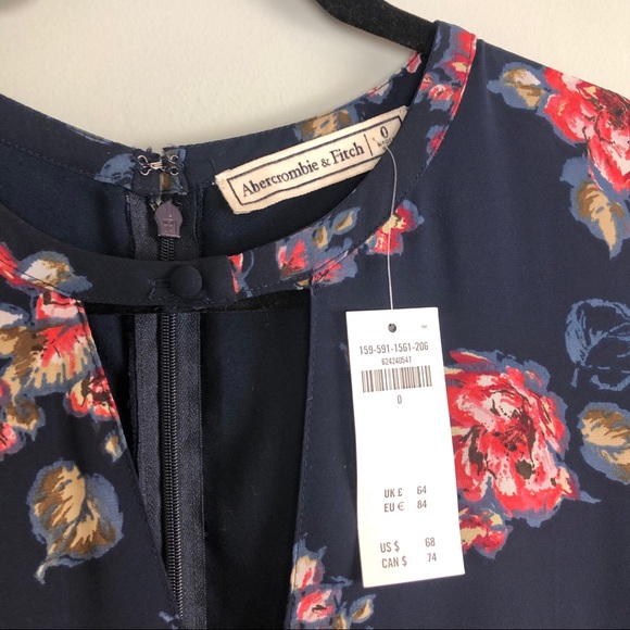 Abercrombie & Fitch Long Sleeve Floral Romper - Picture 5 of 8